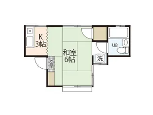 コーポ荒槇【2階】の間取り