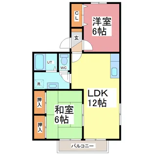 パサージュ絵夢【1階】の間取り