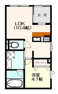 コリド赤塚B【1階】の間取り