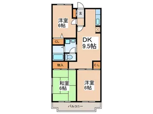 ウィンダム宮前【3階】の間取り