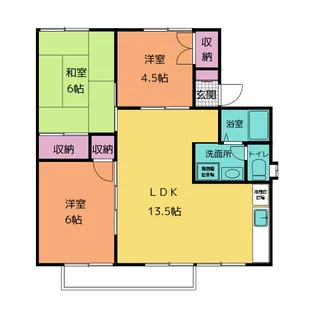メゾンファミール【2階】の間取り