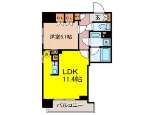 コンフォリア西早稲田の間取り