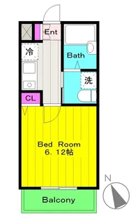 フォセット【2階】の間取り