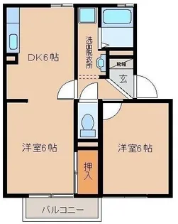 ソレイユ古川I【2階】の間取り