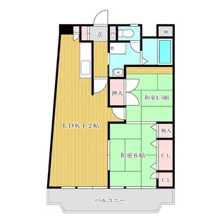 郡山ハイツ【2階】の間取り