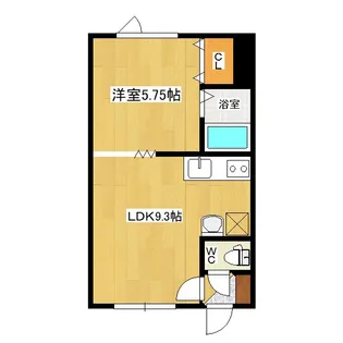 パープルハイツ【1階】の間取り