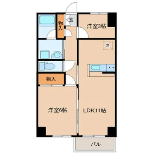 パールロイヤルYUKI【3階】の間取り