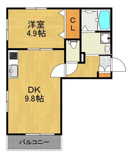 ジュネス白楽【2階】の間取り