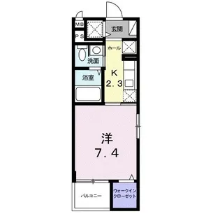 ハミングコートおおたかの森【4階】の間取り