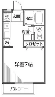 ヴァンベールタナカ2【2階】の間取り