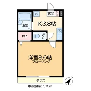 プリマベーラお花茶屋【3階】の間取り