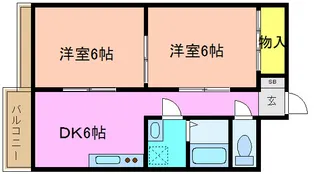 メゾン・クレール【6階】の間取り