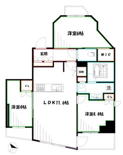 ザ・ヒルズ武蔵小金井レジデンス【11階】の間取り