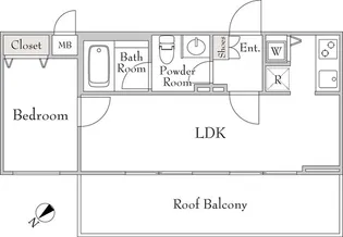 ミリアレジデンス桜新町【4階】の間取り