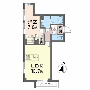 シャーメゾンプレミア鐙【3階】の間取り