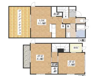 グランメール昭島Hの間取り