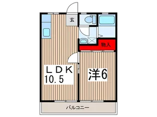 宮岡第2パナハイツ【2階】の間取り