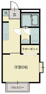 志幸63プレステージ【1階】の間取り