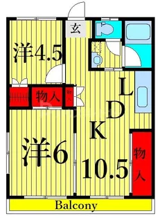 渋谷コート2号館【2階】の間取り