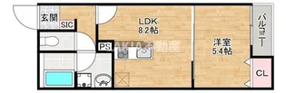 Mew Style Apartments【1階】の間取り
