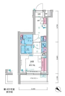 ジェノヴィア妙典【4階】の間取り