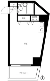 プチ・ヴェルデュール【5階】の間取り
