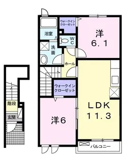 ベル・ソレイユIII【2階】の間取り