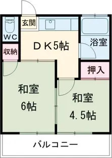 峯アパート【1階】の間取り