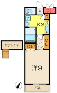 ウィングス港南中央8【3階】の間取り
