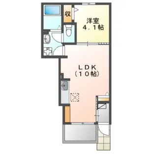 Tiffany 1st【1階】の間取り