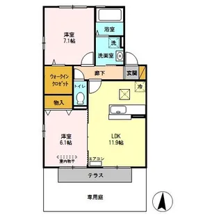 リビングゲートシティ III【1階】の間取り