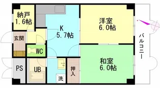 セントラルリバー祇園【6階】の間取り