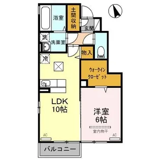 ブォナ・フォルトゥーナB【1階】の間取り