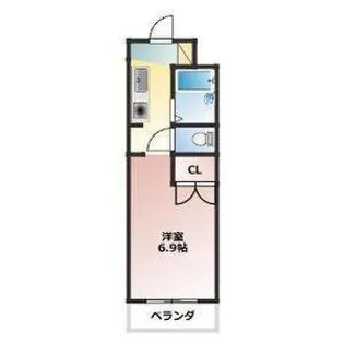 エクレール公園通【2階】の間取り