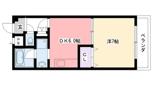 セレナ東甲子園【2階】の間取り