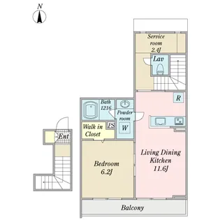 イトーピラ根岸参番館【2階】の間取り