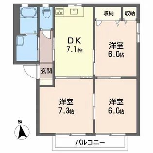 バリュージュ栄【2階】の間取り