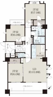 目黒大塚山ローレルコート【2階】の間取り