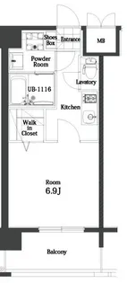 エンクレスト天神MODE【14階】の間取り