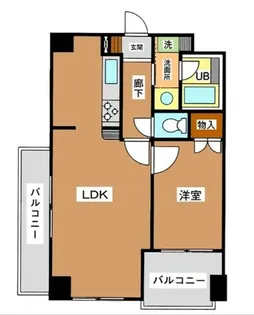 エヴァーグリーン【4階】の間取り