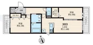 アミー ガーデン【3階】の間取り
