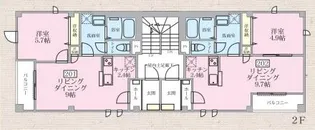 オアシス川崎大師【2階】の間取り