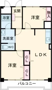 城東マンション【3階】の間取り
