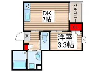 ユウ・ボヌ-ル【1階】の間取り