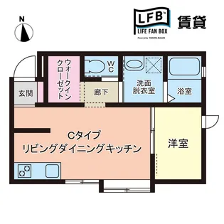 さくらステージ九工大前【1階】の間取り