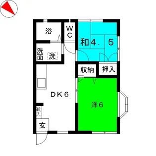 コーポ泉【2階】の間取り