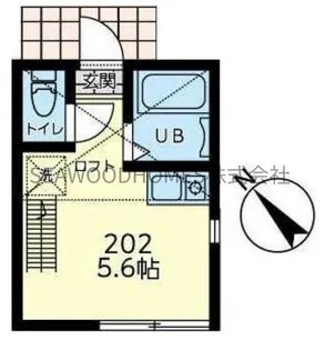 ユナイト追浜バリエール【2階】の間取り