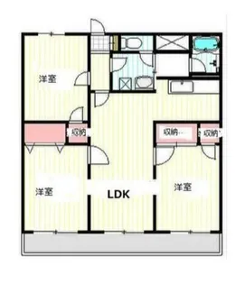 ペガサスコート【3階】の間取り
