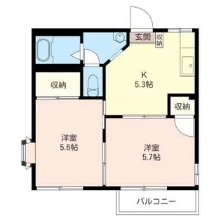 コンフォートハイツ A【2階】の間取り