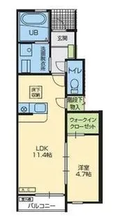 クローバーII【1階】の間取り